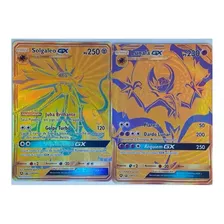 Carta Pokémon Lendário Solgaleo Gx Dourado Sol E Lua