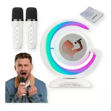 Parlante Altavoz Para Karaoke Con Bluetooth Y Micrófonos