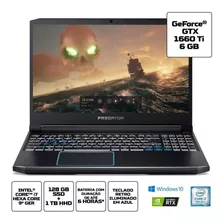 Notebook Gamer Acer Predator, Gtx 1660ti I7 9750h Lacrado!.