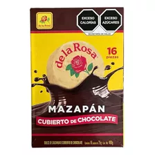Mazapán Cubierto De Chocolate De La Rosa 16 Piezas 