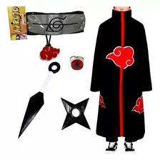 Manto Akatsuki/cosplay/fantasias/naruto/gola Dura Kit Itachi