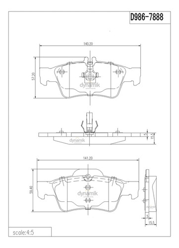 Balatas Severe Duty Tra Mercedes-benz S430 V8 4.3l 03/06 Foto 2