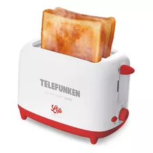 Torradeira Elétrica Telefunken 720w Easytoast 2000 220v Cor Branco