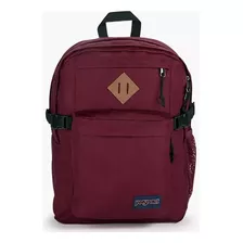 Mochila Jansport Main Campus Deep Lake Color Red Tape Diseño De La Tela Liso