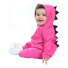 Macacão De Dinossauro Para Bebê Menino E Menina Com Capuz