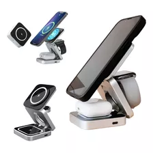 Cargador Inalámbrico 3 En 1 Compatible Airpod Watch iPhone 