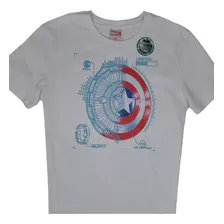 Camiseta Infantil Marvel Carregando Porcentagem De Escudo