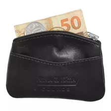 Porta Moedas Mini Bolsa De Couro Niqueleira Notas Chave Tn06