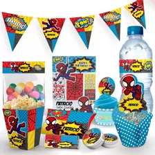 Kit Imprimible Spiderman, Candybar Cumpleaños