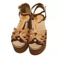 Sandalias Mujer Cuero Talle 40