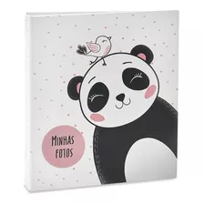 Álbum 300 Fotos 10x15 Infantil Rebites Ical Cor Panda