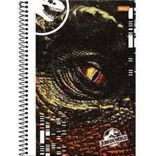 Caderno Universitário De 10 Matérias Jurassic World 