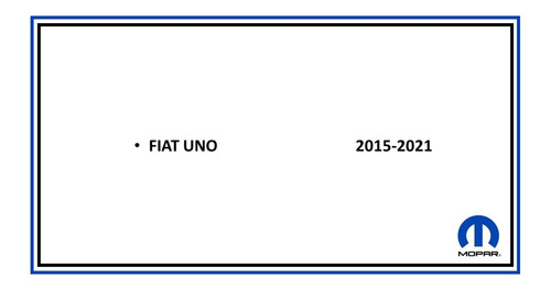 Funda Freno De Mano Fiat Uno 2015-2021 Mopar Original Foto 2