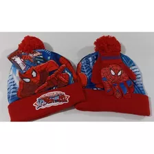 Gorro + Guantes De Spiderman Marvel 