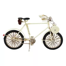 Miniatura Bicicleta Creme Estilo Retrô Vintage
