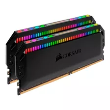 Memoria Ram Dominator Platinum Rgb Gamer Color Negro 16gb Corsair Cmt16gx4m2c3200c16