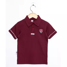 Camisa Polo Infantil Fluminense Grená Oficial