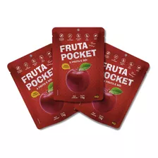 Maça Liofilizado Fruta Pocket 100% Natural Com 3pct 15g