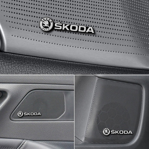 Logo Para Carros Skoda 3d Autoadhesivo En Aluminio Foto 5