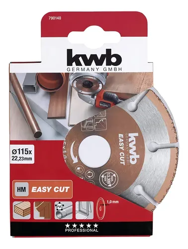 Disco De Corte Kwb Multimaterial 115mm Carburo Tungsteno Amoladora