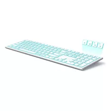 Teclado Bluetooth Retroiluminado Para Macbook 7colores 