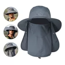 Gorro Pescador Protección Seca Uv Integral Nuca Y Rostro