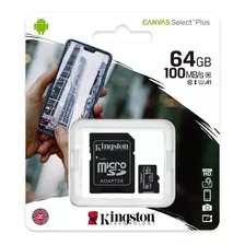 Memoria Micro Sd 64gb Sandisk Clase 10 De 80mb 