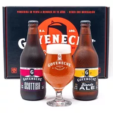 Estuche Cerveza Goyeneche 2 Porrones + Copa - Ayres Cuyanos