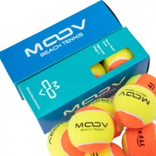 Bola De Beach Tennis Moov - 3un Bolas Stage 2 Premium