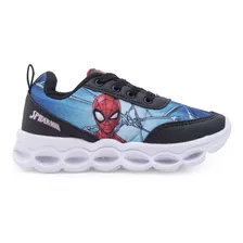 Zapatilla Con Luces Marvel Spiderman Hombre Araña Avengers