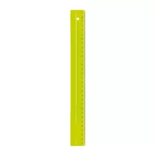 Régua De Plástico 30cm Pop Amarelo - Dello