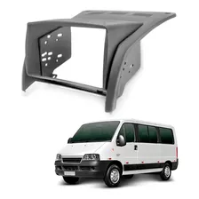 Moldura 2 Din Peugeot Boxer Fiat Ducato 2006 À 2015 Cinza