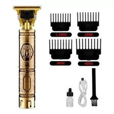 Maquininha Retro Ultra Buda Barba Interruptor Traseiro Cor Dourado