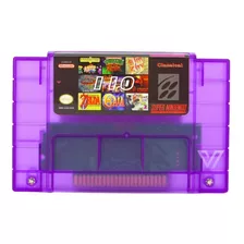 Fita Snes 110 Em 1 Cartucho Super Nintendo Multi Jogos Salva