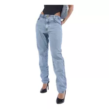 Calça Jeans Mom Feminina Cintura Baixa/alta Com Elastano