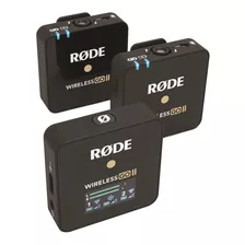 Sistema Micrófono Inalambrico Rode Wireless Go Ii Doble Cana