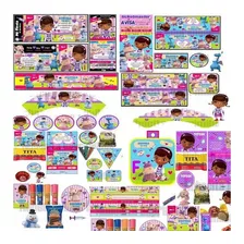 Kit Imprimible Editable Doctora Juguetes, Golosinas Stickers