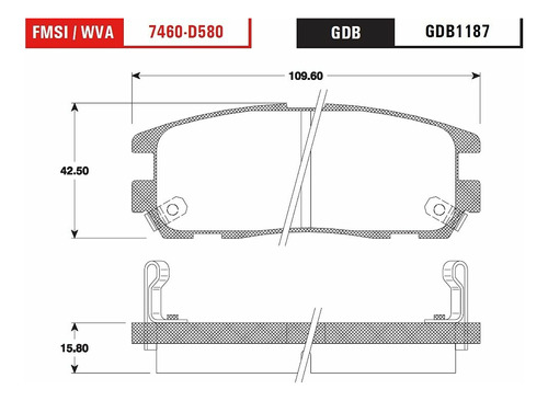 Balatas Bajos Metales Tras P/ Acura Slx 3.2l V6 96 Al 97 Trw Foto 2