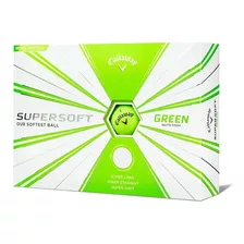 Pelotas Bolas De Golf Callaway Supersoft Verde Mate