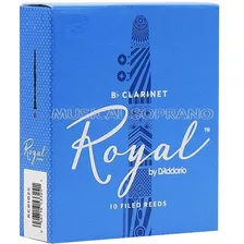 Palhetas Royal Para Clarineta (caixa Com 10) Nº 1 Até Nº 3,5