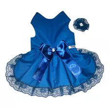 Vestido Pet/roupinha Pra Cachorro + Laço Para Cabeça +brinde