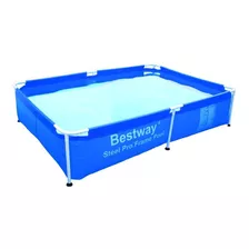 Piscina Rectangular Estructural De 190x130x42cm - Bestway Color Celeste