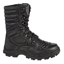 Bota Com C.a Coturno Militar Com Amortecedor Zíper 5188