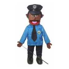 25 Agente De Policia Negro Macho Cuerpo Completo Marioneta D