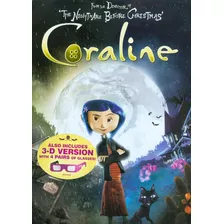 Dvd Coraline 2 Discos 3d + Lentes 3d