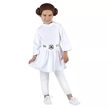 Disfraz De Princesa Leia Niñas Pequeñas, Vestido De T...