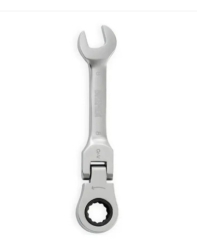 Llave Combinada Con Crique Corta Articulada 13mm Bremen 6256 Plateado
