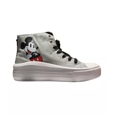 Zapatillas Mujer Disney Mickey Mouse Con Plataforma-caña