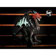 Dragon, Azul, Figura, Muy Detallada, De Plastico, 4 Pulgadas