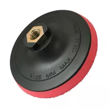 Suporte Disco Lixa Prato Velcro 5pol 125mm Lixadeira Orbital